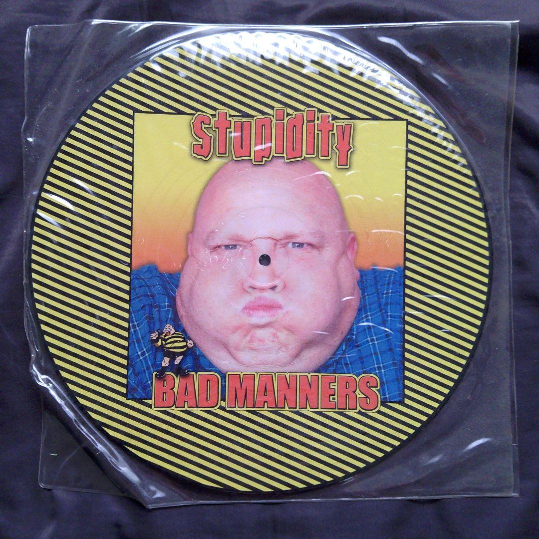 【レコード】BAD MANNERS / stupidity　ピクチャーレコード