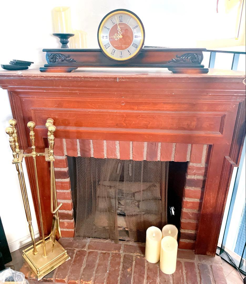 アンティーク　暖炉風　コーナー用❤️クリスマスツリー　直接取りに来られる方限定