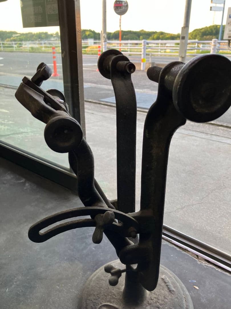 リム調整 振れ取り台 特殊工具 昭和レトロ 自転車 振取　歪み矯正特殊工具