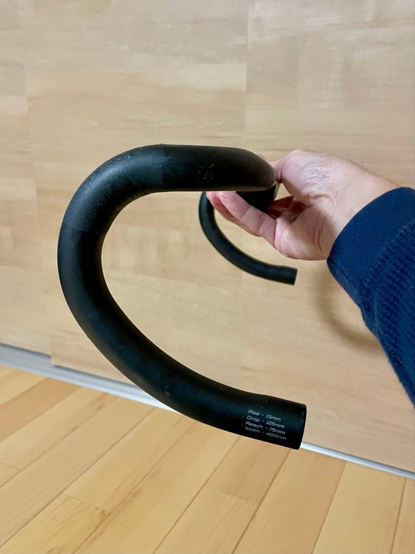 エスワークスS-works カーボンHoverハンドル+15 420mm