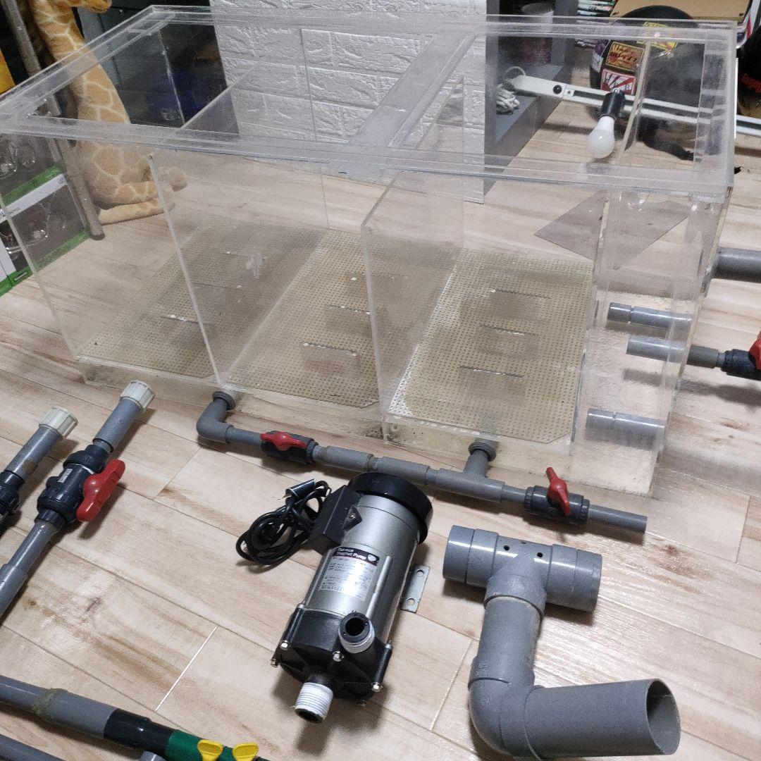 大型アクリル水槽フルセット！引き取り限定☆1500×750×600☆