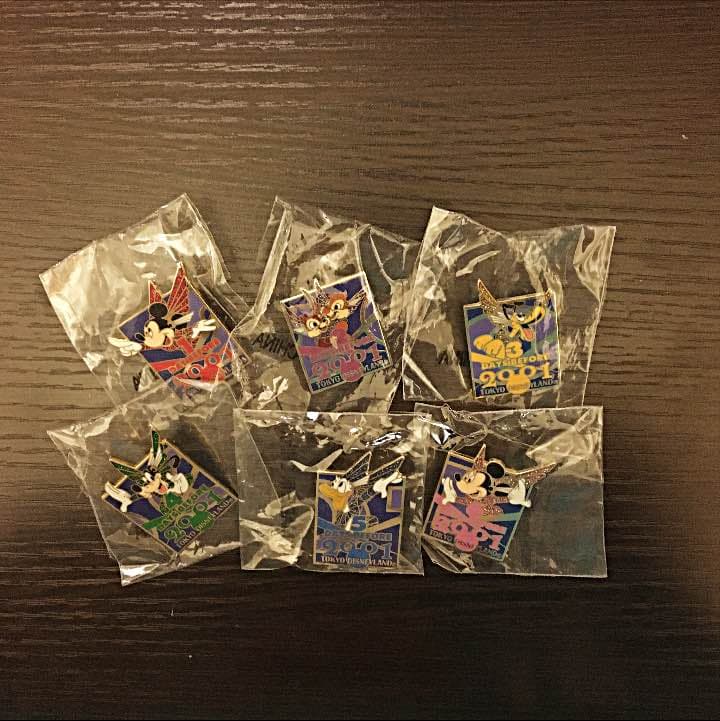 【非売品】ディズニー ミレミアム ピンバッヂ 全6種セット