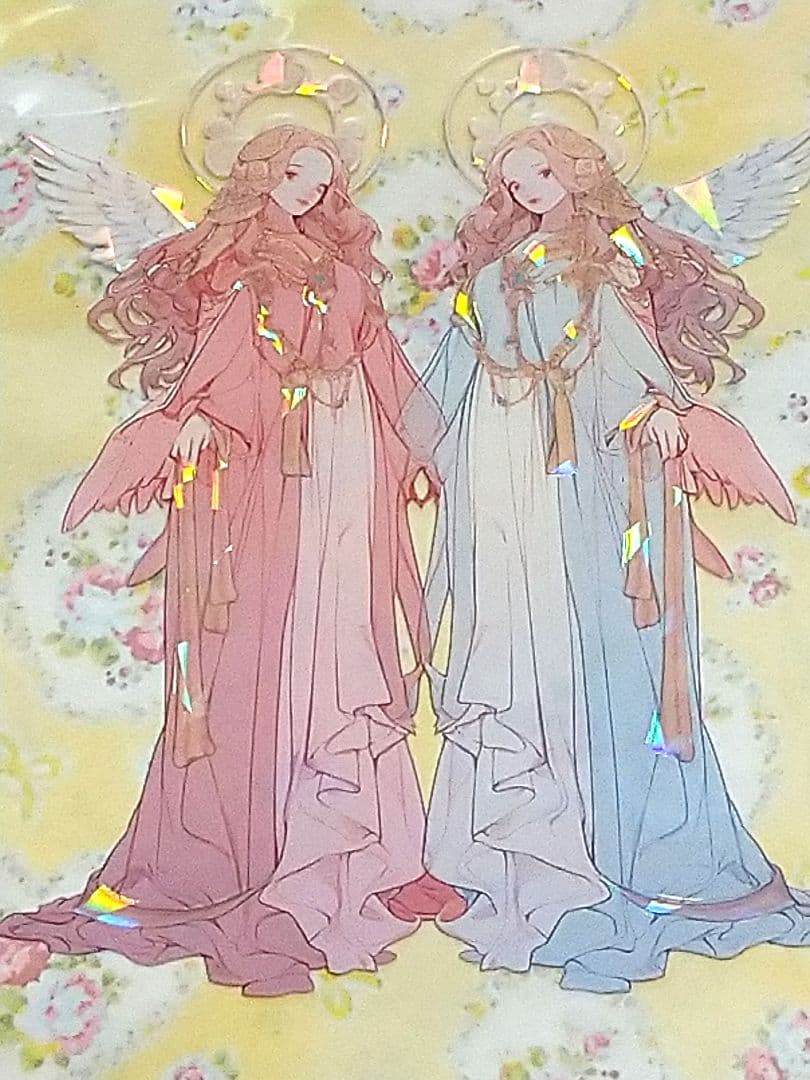 廃盤品✩J792＃双子座-鏡音(贝壳光)銀河絵日切り売り海外人物女の子AIマステ