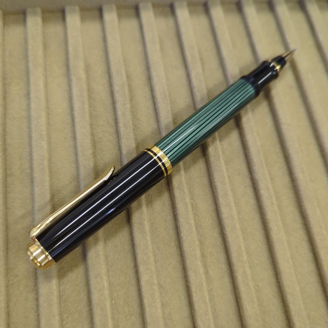 ペリカン「スーベレーン R600 グリーンストライプ」ローラーボール