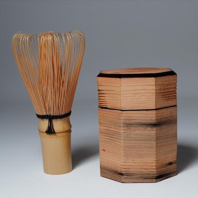 妙喜庵待庵古材八角茶器　武田士延御書付　不賢斎　共箱　茶道具　替茶器