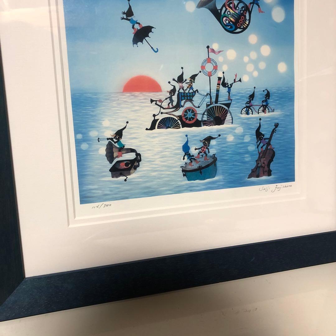 作家 藤城清治 こびとの旅立ち ダイヤモンド・スクリーニング 114/800