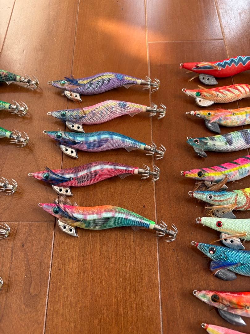 エギング　春イカ　エギ48個3.5号多数