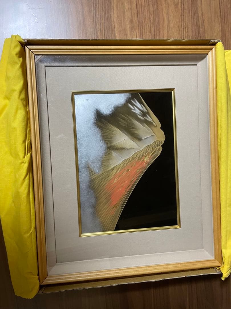 木製越前塗「金富士」です。日展作家の冨田立山作です。新品未使用です。