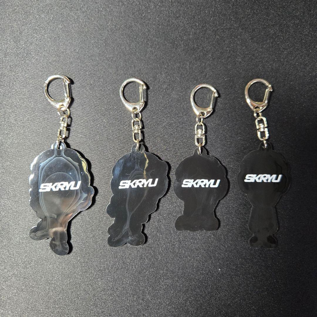 【限定品】SKRYU ラバーキーホルダー 喜怒哀楽 コンプリート 全4種
