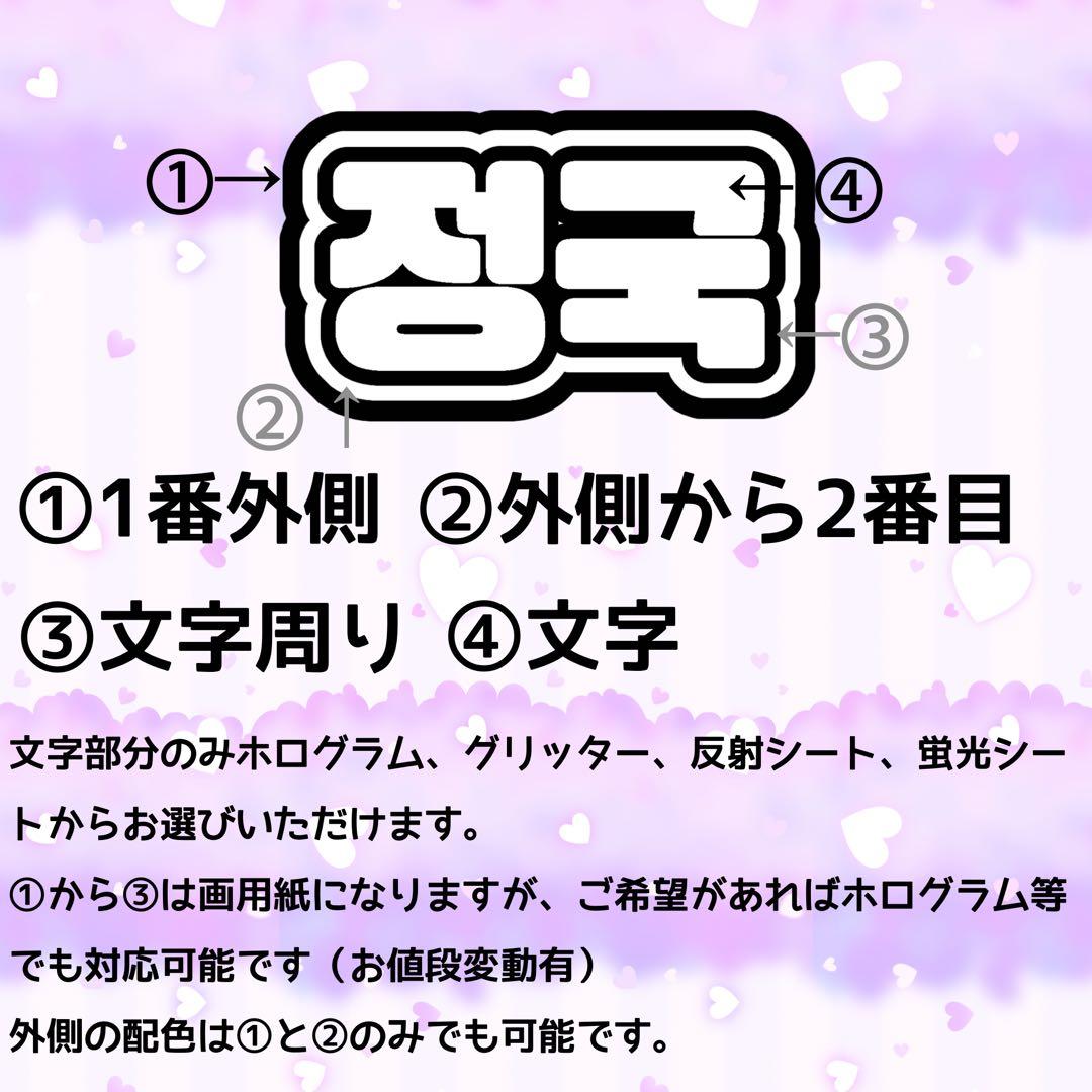 ネームボードオーダー　連結うちわ　文字パネル　反射シート　ホログラム　グリッター