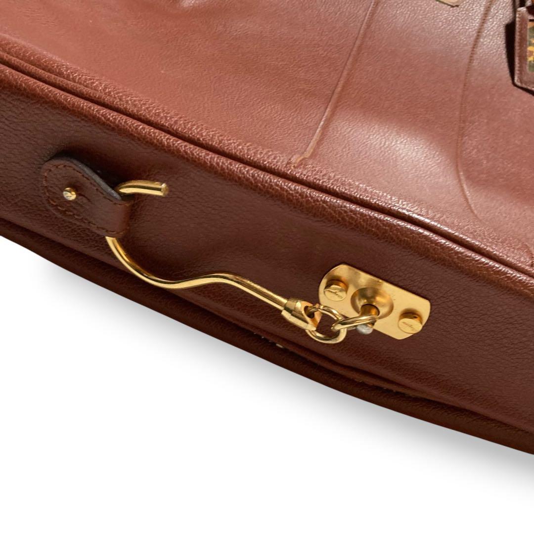 レア★サルヴァトーレ フェラガモ ガーメントバッグ ホース レザー ヴィンテージ