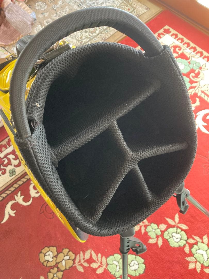 ゴルフパートナースタンドキャディバッグイエロー