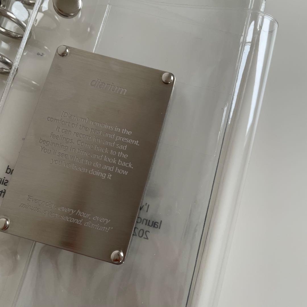 早い者勝ち　韓国　貯金　バインダー　カバー　A6 pvc diarium メタル