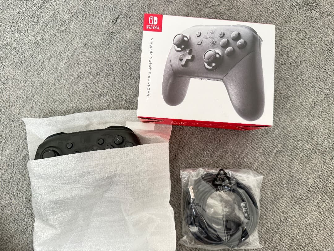 【箱付き】Switch あつ森セット※ソフトなし＋Proコン＋充電グリップ