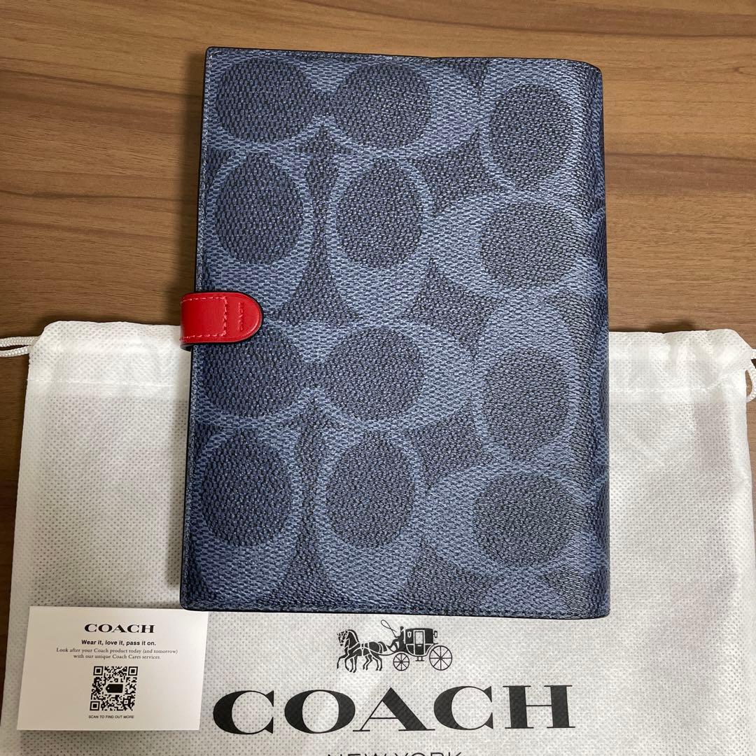 【新品】COACHコーチ★ノートブック&ペンケース★シグネチャーキャンバスレザー