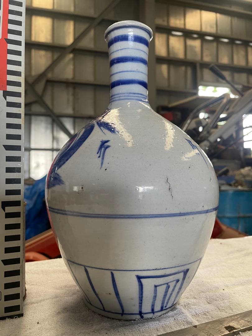 長沼焼　勢至堂焼　徳利　骨董　壺　アンティーク　28cm 陶芸品