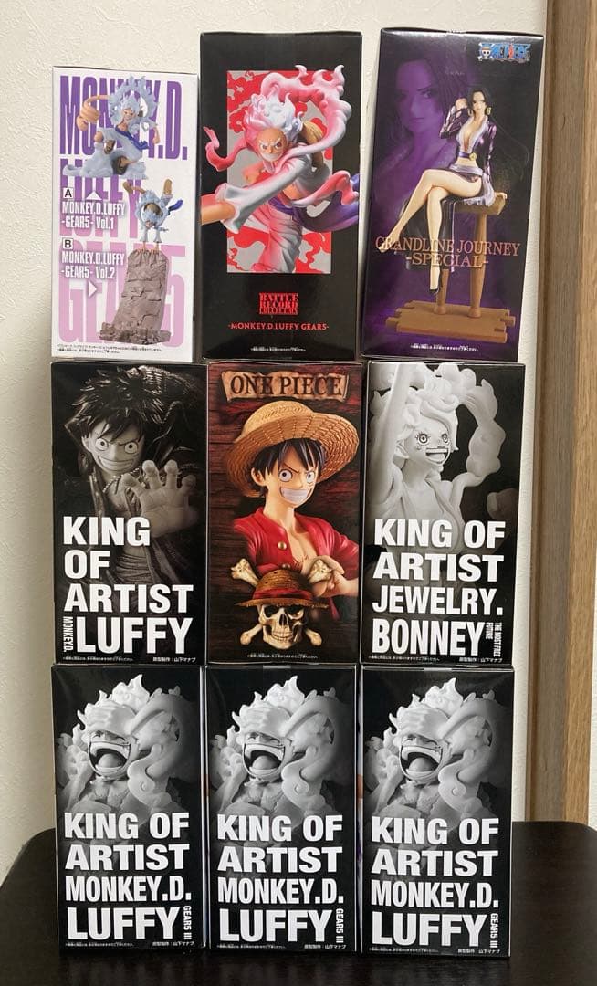 ワンピースフィギュア9点セット ルフィ ギア5 ニカ ボニー ハンコック ワノ国