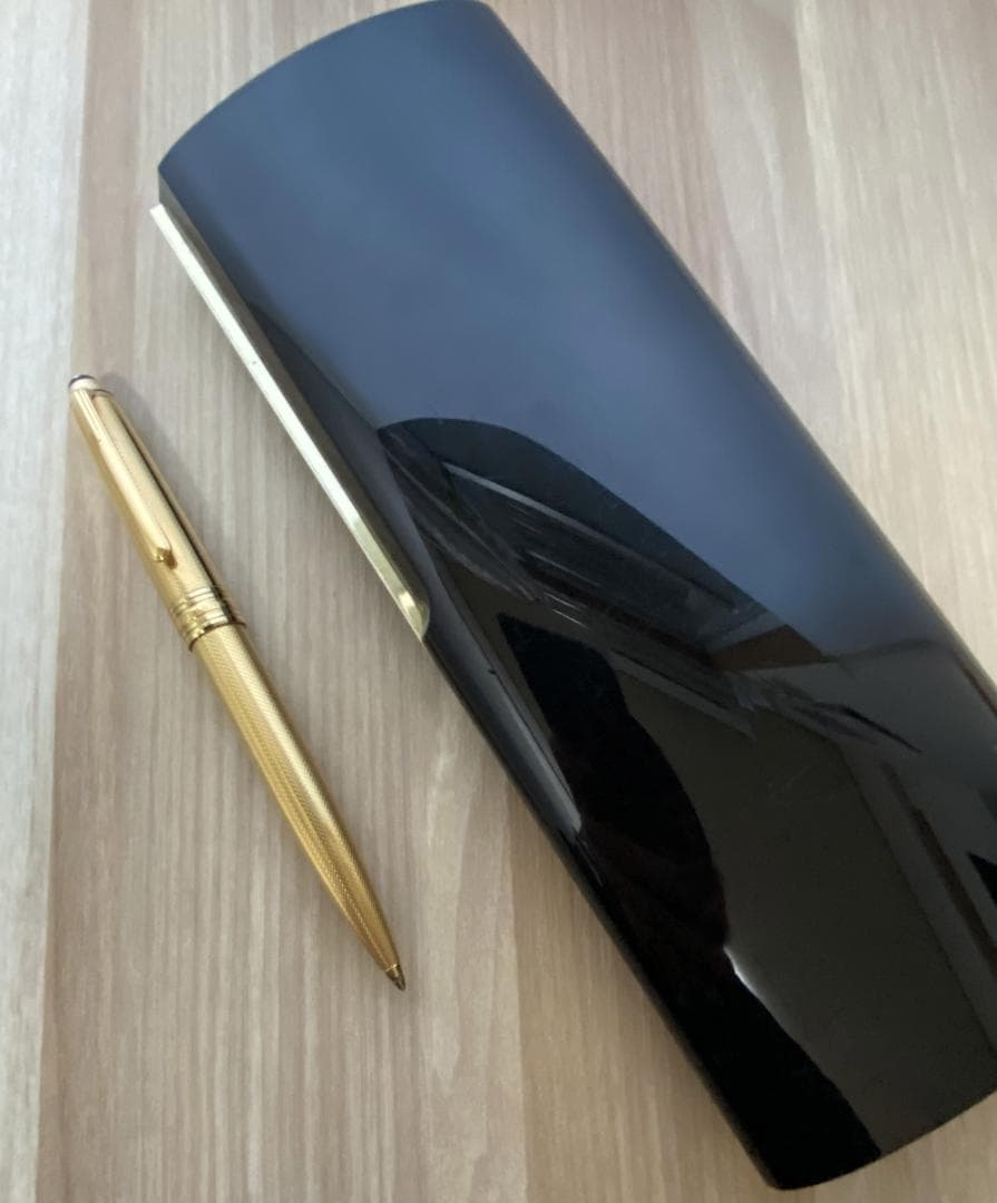 超美品 モンブラン ソリテール 1644 ゴールドプレート バーレイ ボールペン