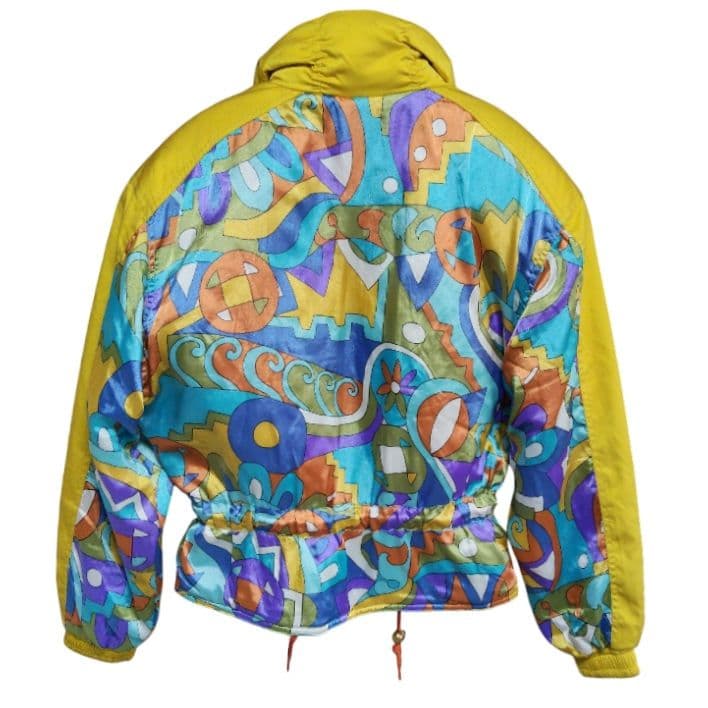 新品 デッドストック レトロなカラフルスキージャケット ヴィンテージスキーウェア