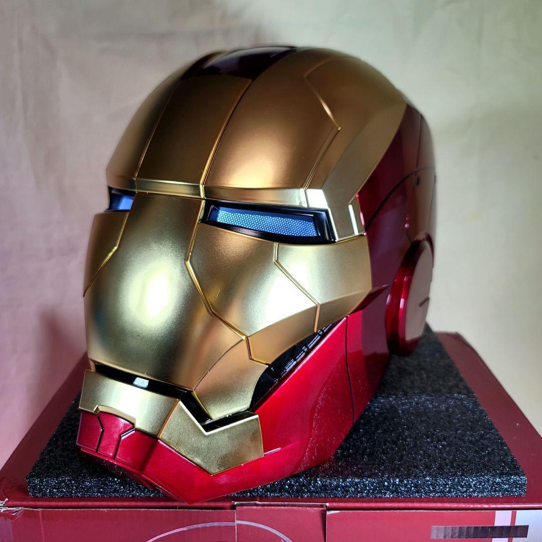 【アイアンマン】最新モデル 音声自動開閉マスク LED マーク5 ヘルメット