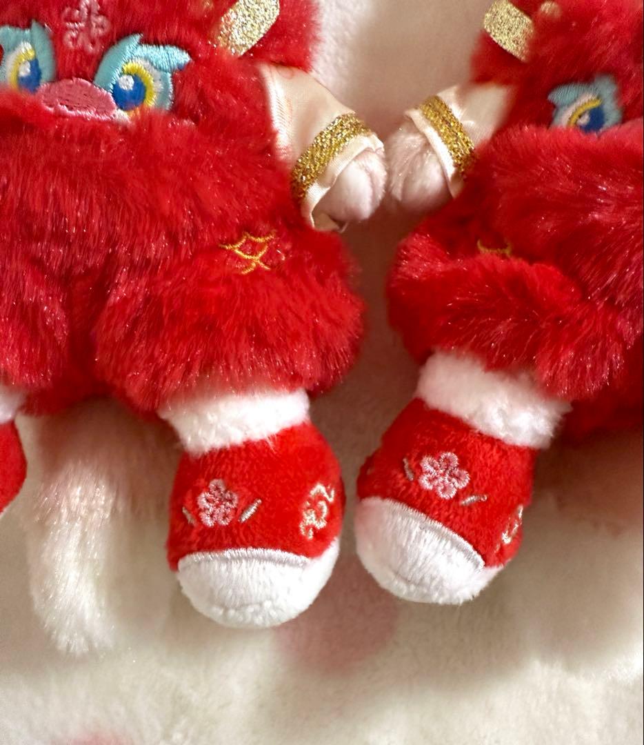 上海ディズニー限定 2点 新春 リーナベル ぬいぐるみキーチェーン