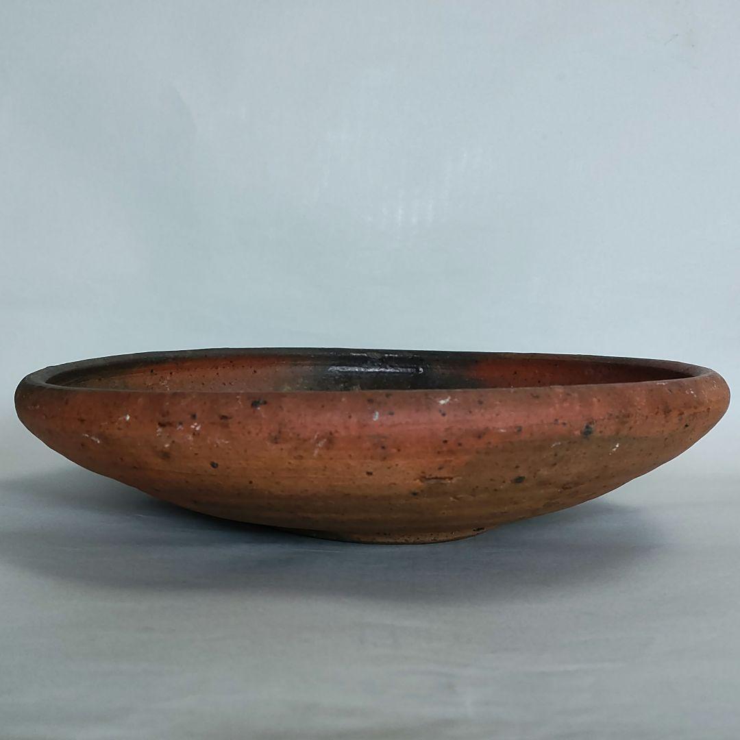 森岡成好　南蛮焼締平鉢　南蛮焼　川淵直樹