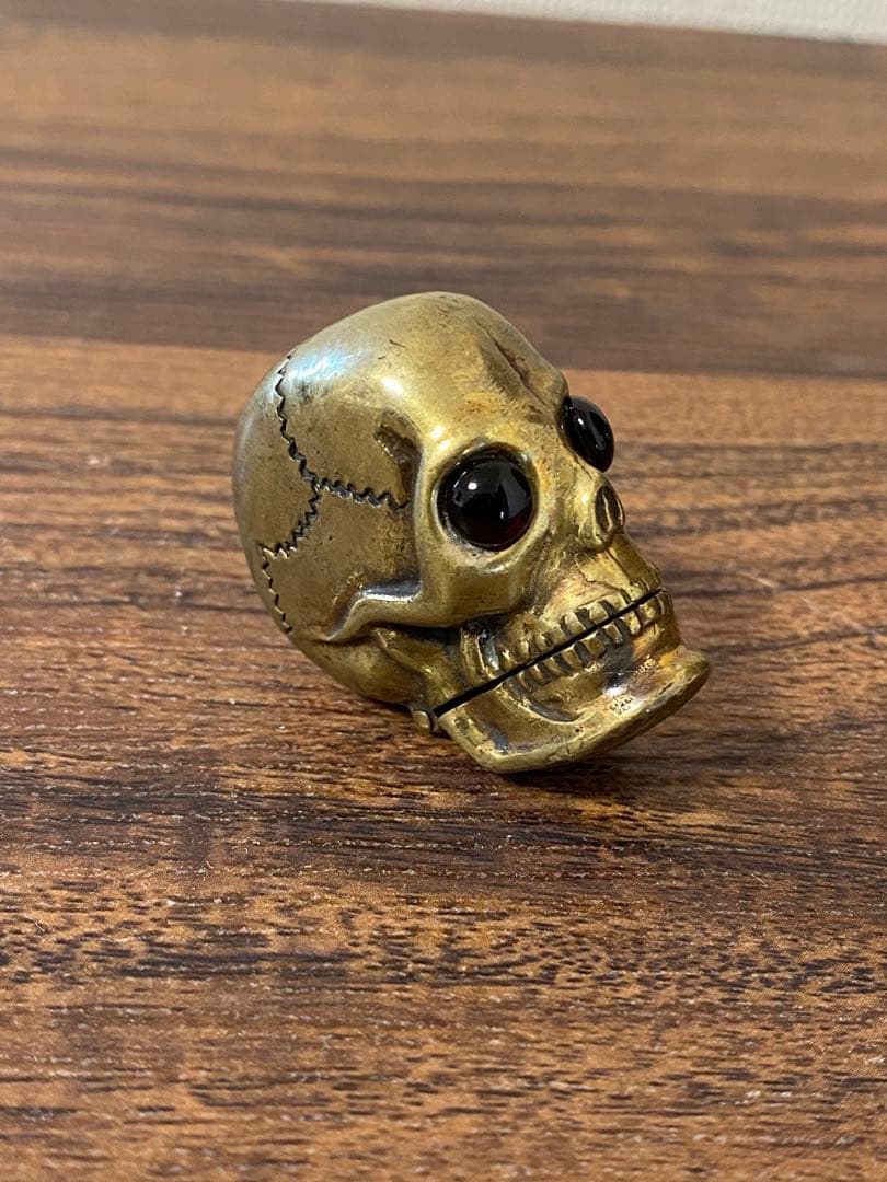 ビンテージ スカル マッチケース レア 珍品 デビル バイカー チョッパー