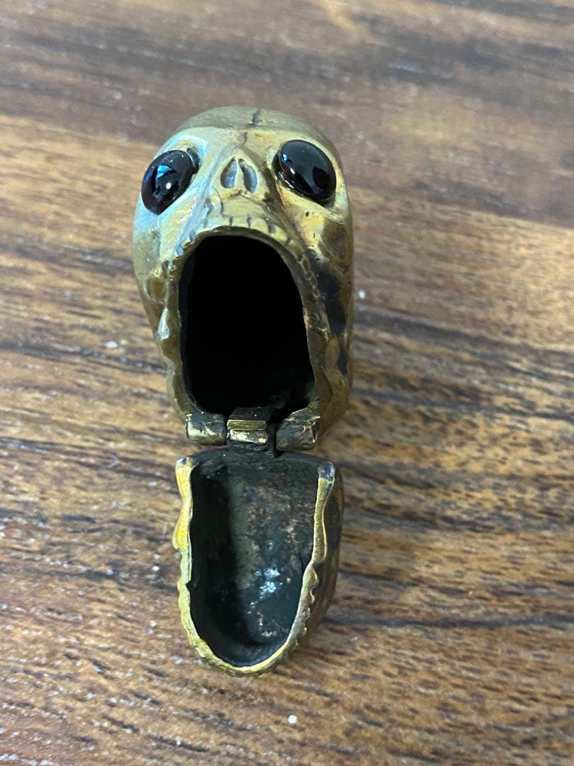 ビンテージ スカル マッチケース レア 珍品 デビル バイカー チョッパー