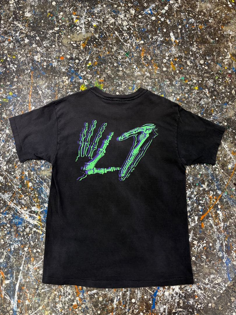 90s L7 tee XL giantタグ　両面スカルハンド
