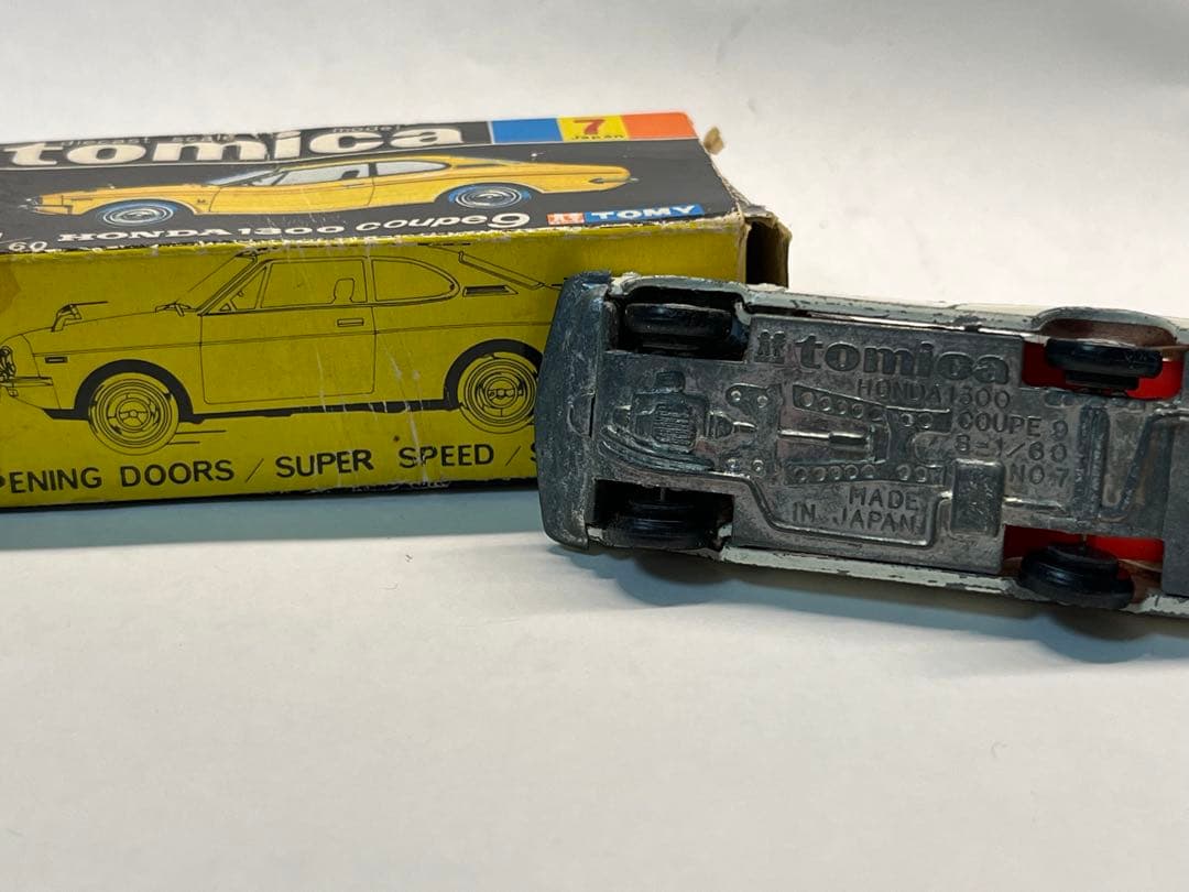 トミカ 7-1-2 日本製 ホンダ 1300クーペ9 1Aホイール 昭和玩具