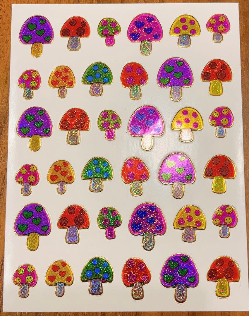 キラキラシール★早い者勝ちレトロレア車ヒスミニデッドベアレコードラブピース