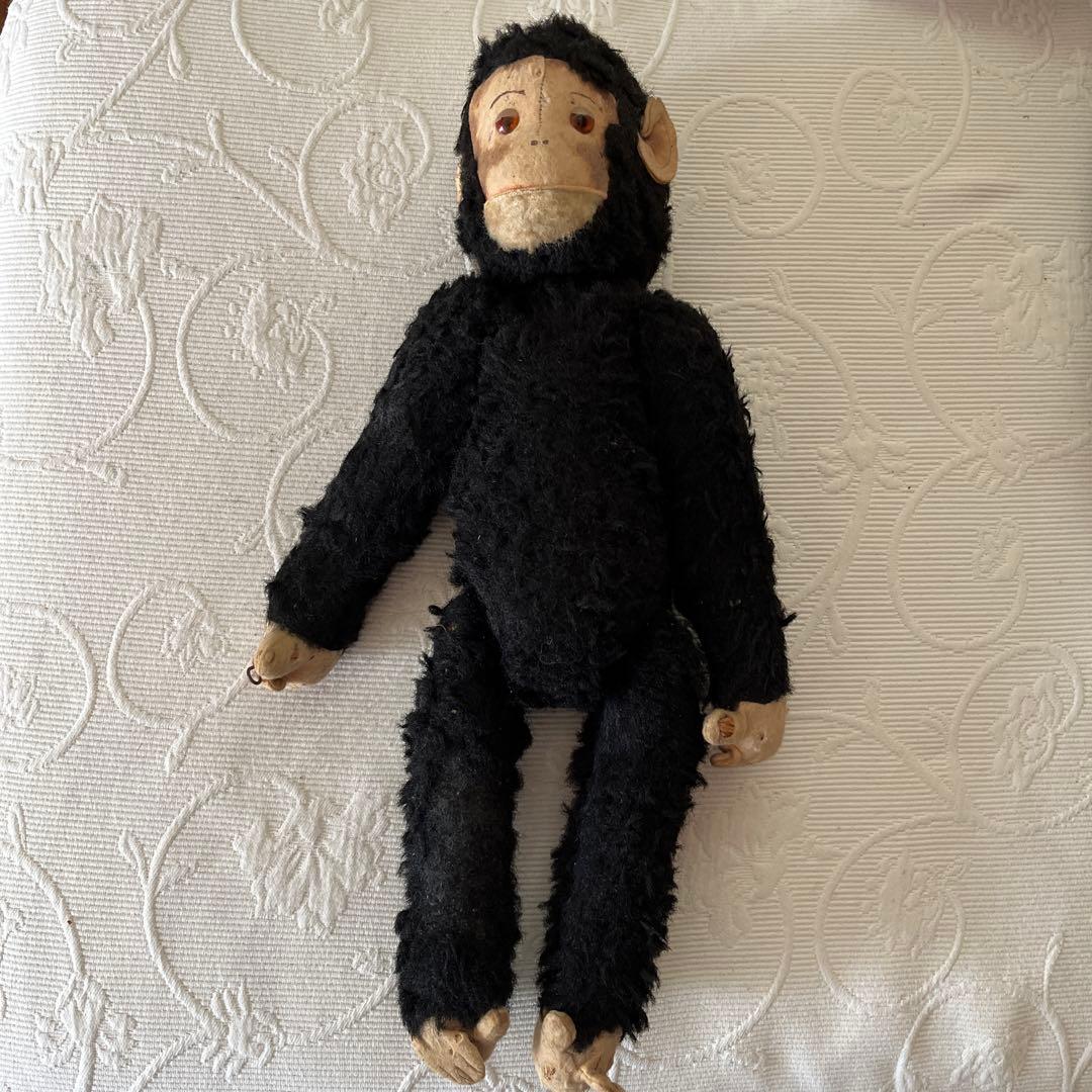 ドイツ　アンティーク　サル　猿　ぬいぐるみ　お座り49cm ベア　ビンテージ
