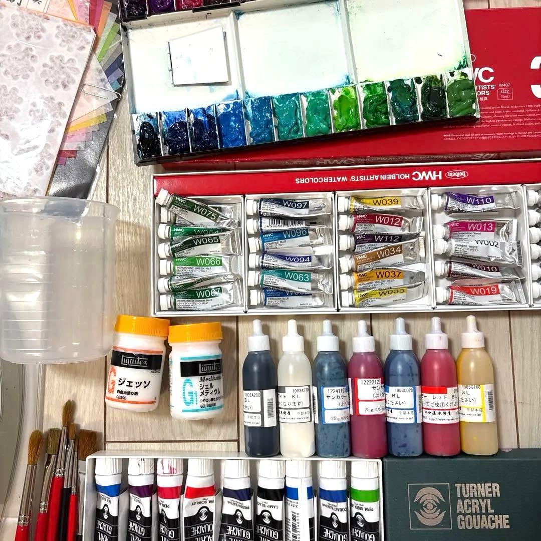 ゆ*う様 画材セット 新品未開封有 ターナー色彩アクリルガッシュ20ml ホルベ