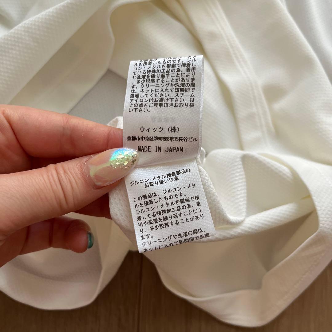 ホワイトノースリーブゴルフシャツ