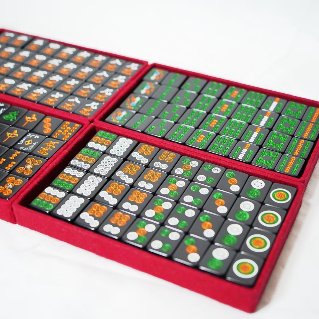 麻雀牌 ミズノ丸一 黒牌／廃盤・極レア品／昭和レトロ／美品　点棒　サイコロ