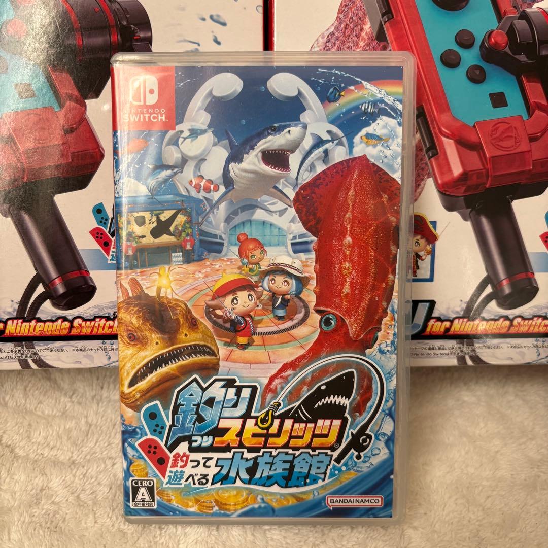 Nintendo Switch 釣りスピリッツ 水族館 サオコンセット