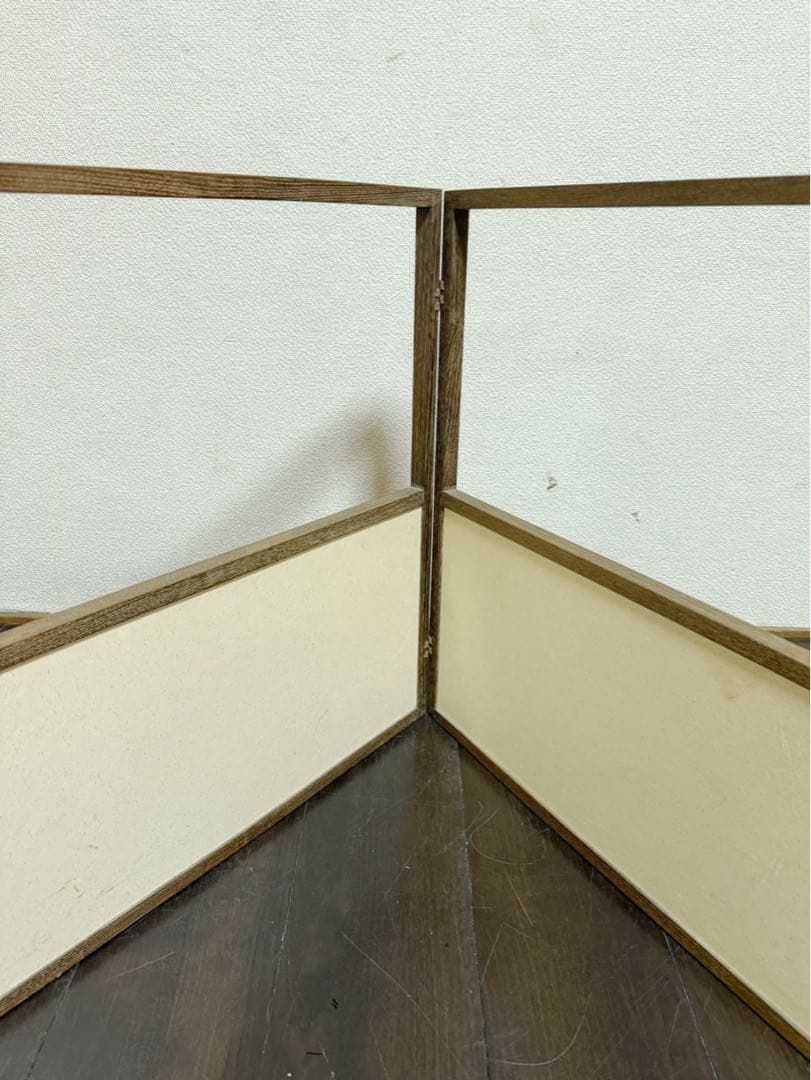 茶道具 桑縁 風炉先屏風 花押有 作者不明 両面使い 上透かし