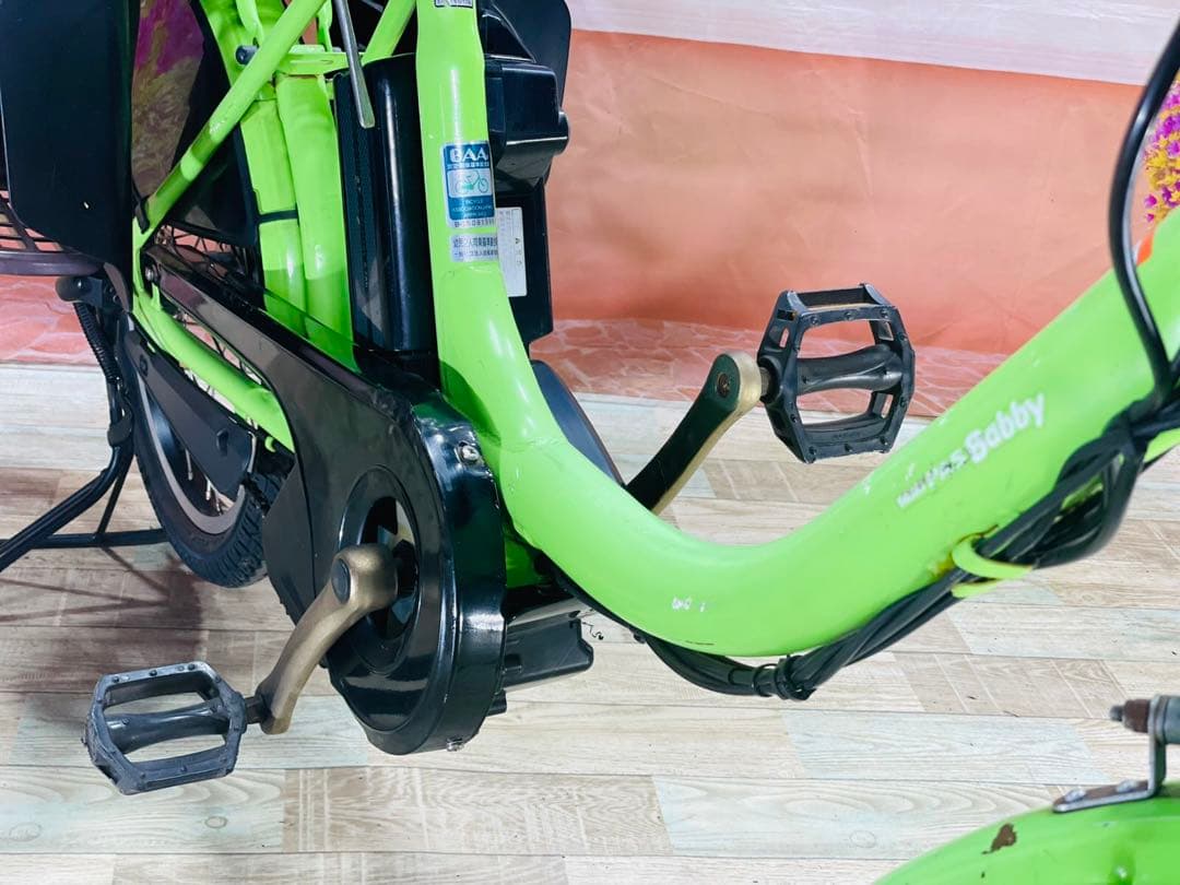 大人気PASバビー ⭐️ヤマハ最上級モデル！子供乗せ電動アシスト自転車Y0544
