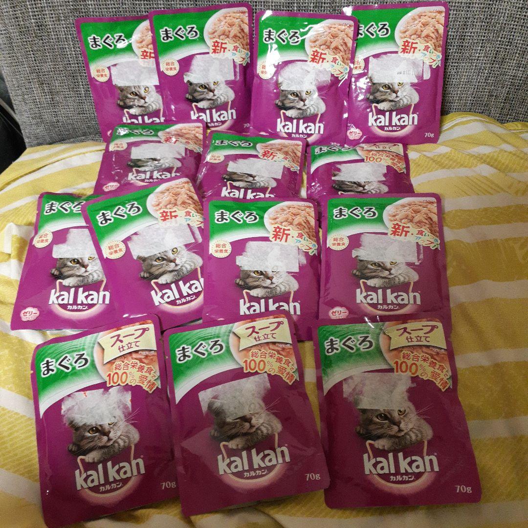 カルカン5種類48袋、チュール40本 、いわしのぶつ切り375g缶詰10缶