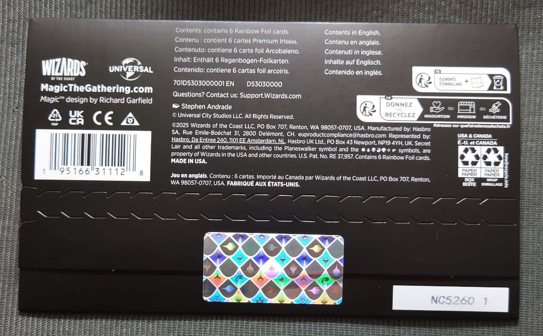 mtg 予約完売品 sld ジョーズ レインボウFOIL 英語版 新品