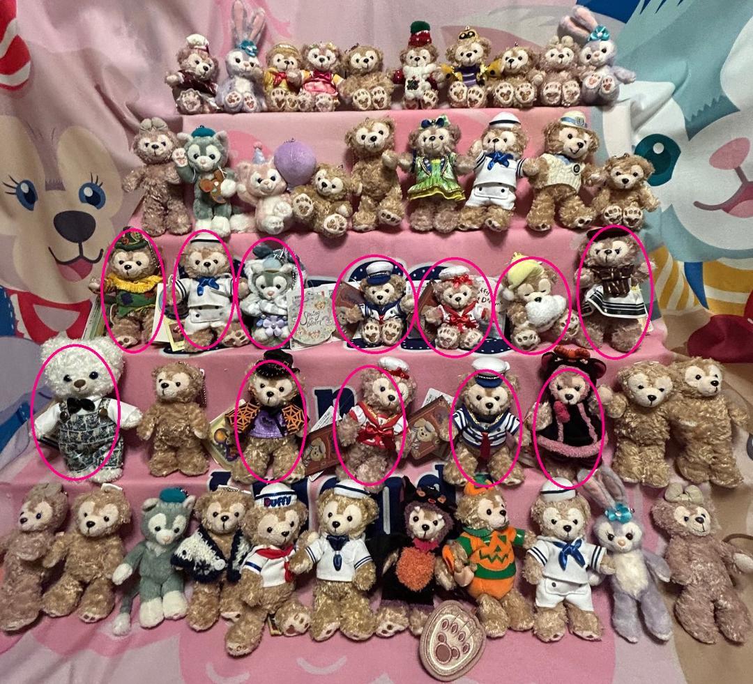 ま*ん様 大量 ダッフィー シェリーメイ ジェラトーニ ステラルー リーナベル