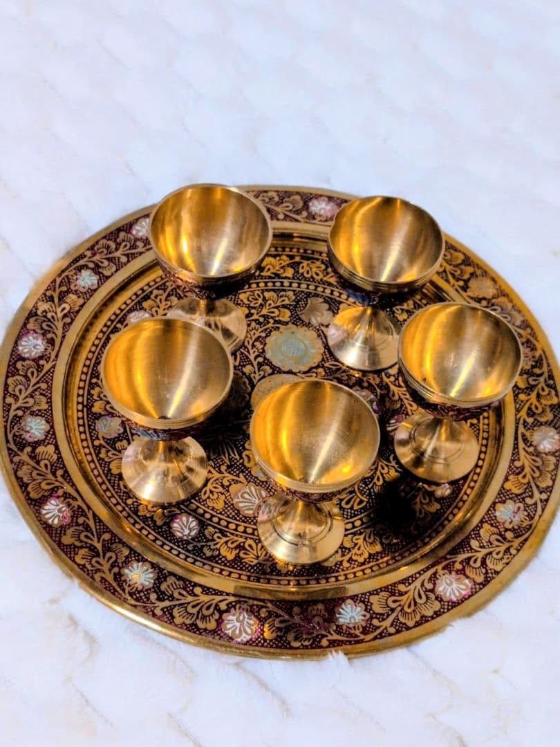 真鍮/ティーポットセット/中東/ヴィンテージ/アンティーク/新品