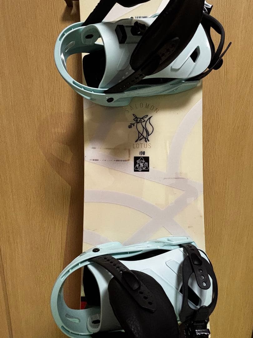 SALOMON Lotus 138cm スノーボード ビンディング ケース 付き