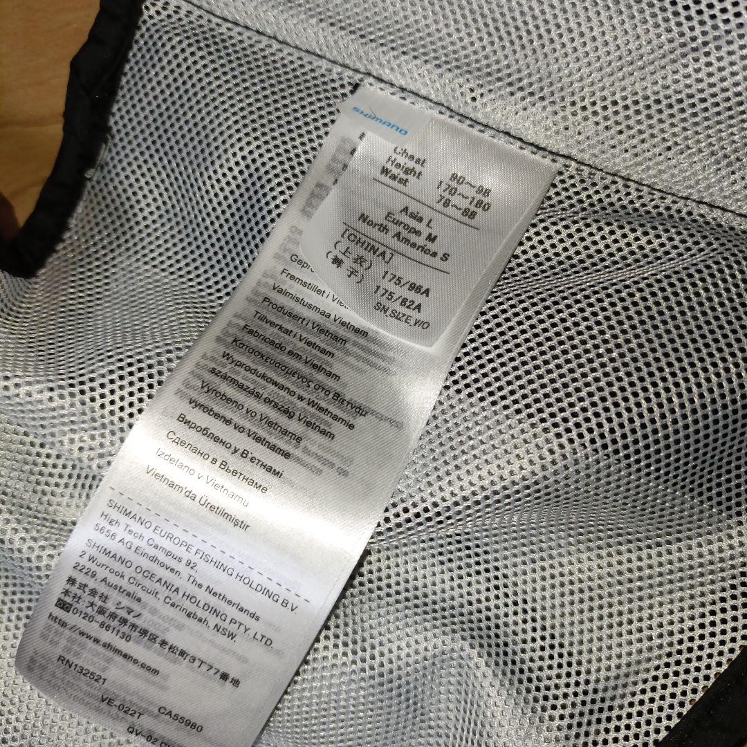 シマノ　VE-022T 2wayショートベスト　Lブラック　未使用品