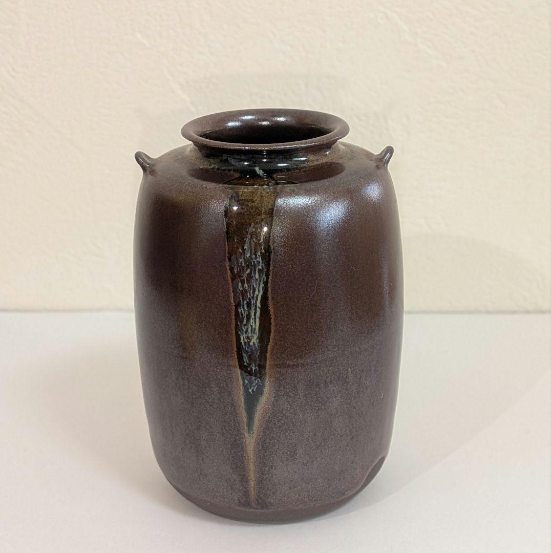 『鬼丸碧山』高取焼　茶入　仕覆　茶道具　替え仕覆　耳付き　栞しおり鬼丸雪山窯