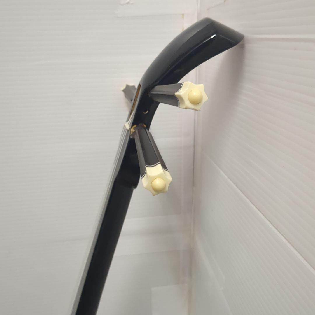 【現状品】沖縄三味線 蛇皮柄 三味線糸付き