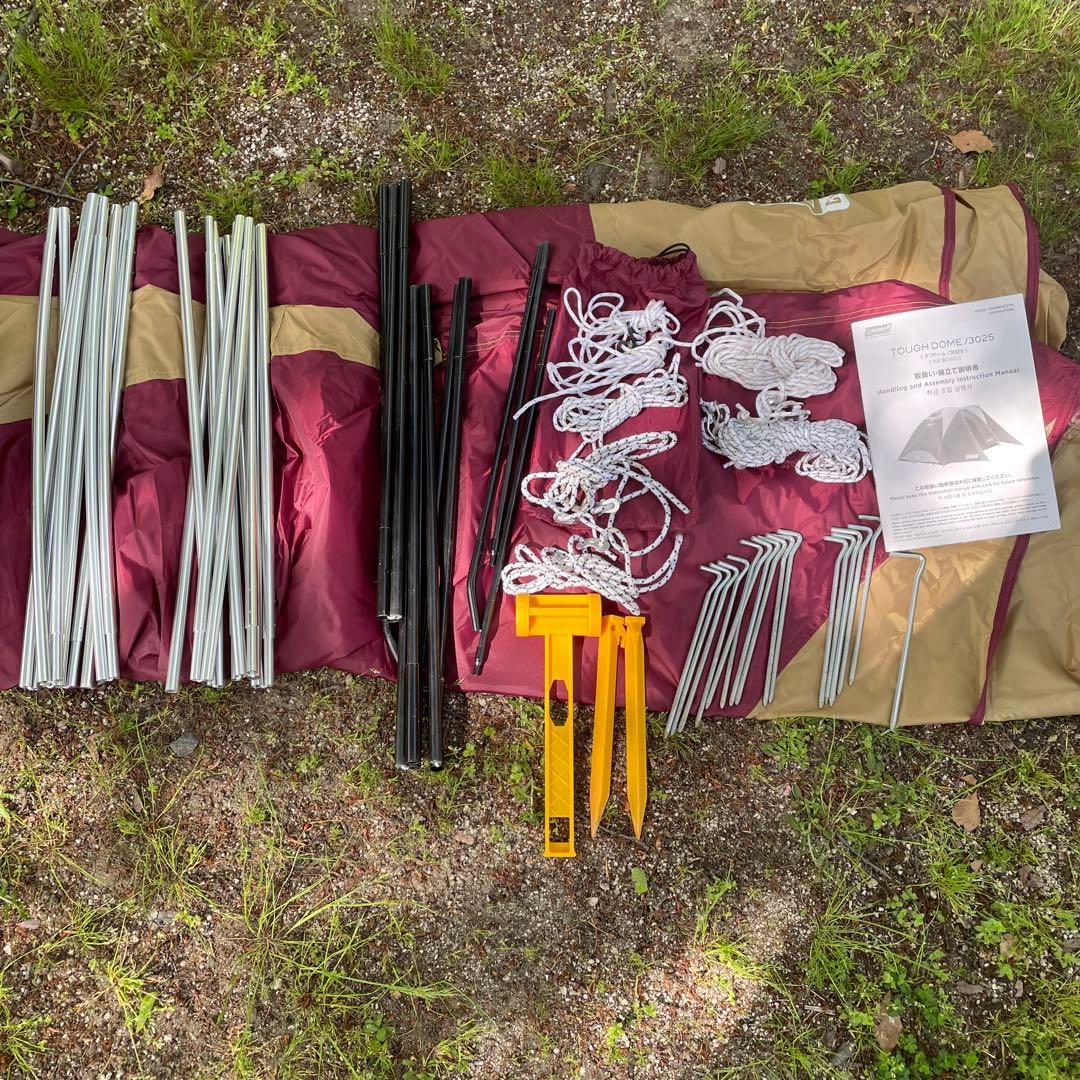 極美品✨大人気✨即購入可　コールマン タフドーム3025 グランドシート付き