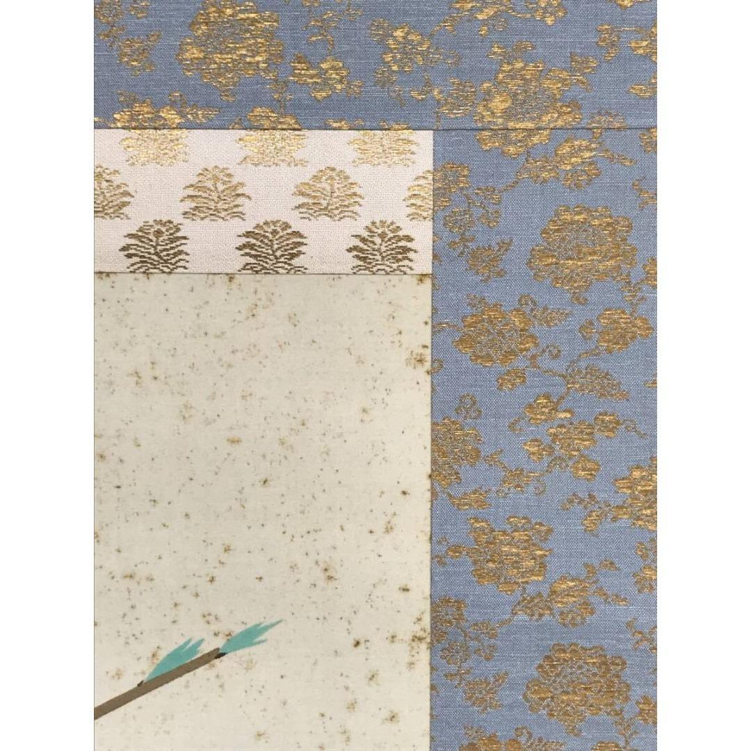 真作/三輪晁勢/桃花図/春の掛軸/掛軸/名家伝来/AK-304