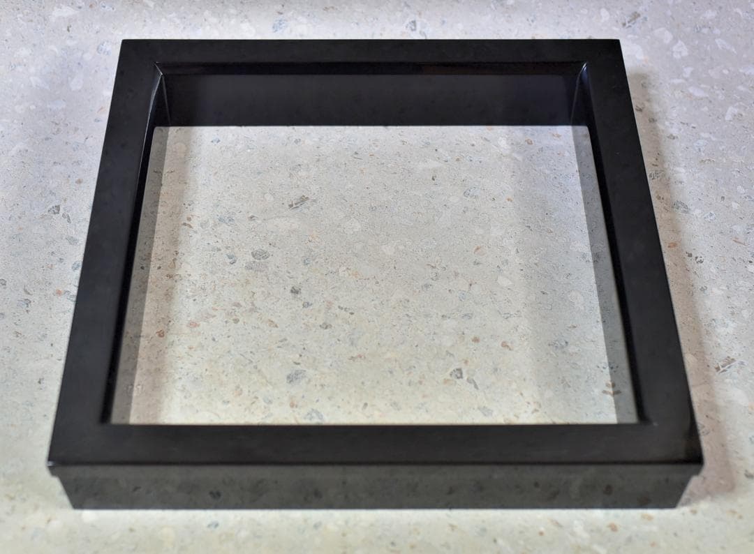 真塗炉縁、美品　囲炉裏/共箱　お茶道具