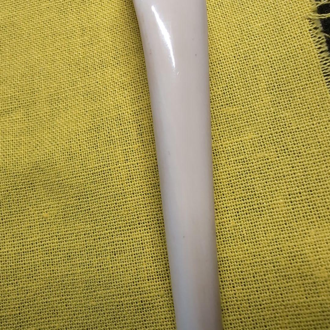 【茶道】茶杓　銘:知音 　極上白　竹　２本セット　竹筒　桐箱入り布付き　前田昌道